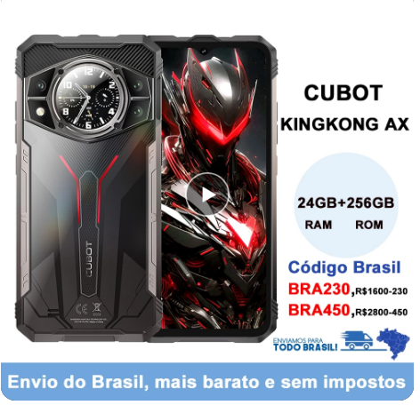 CUBOT KINGKONG AX - CELULAR RESISTENTE E LEVE!