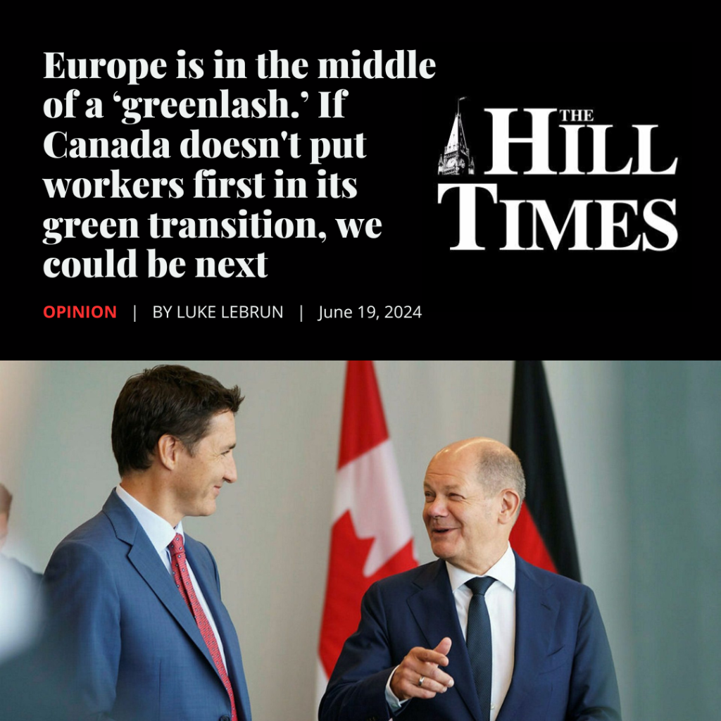 Luke LeBrun in the Hill Times | June 19, 2024