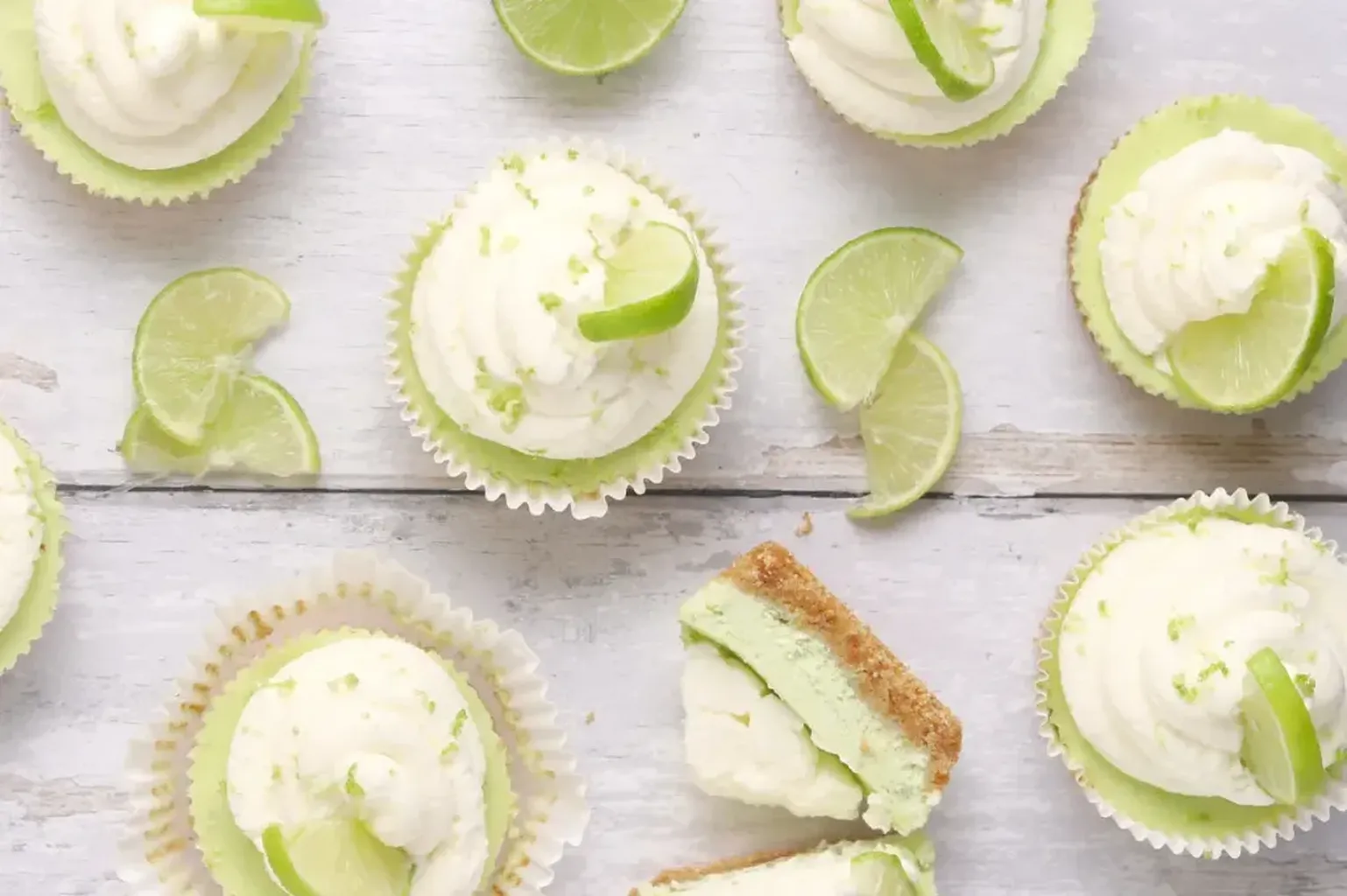 Mini Key Lime Cheesecakes