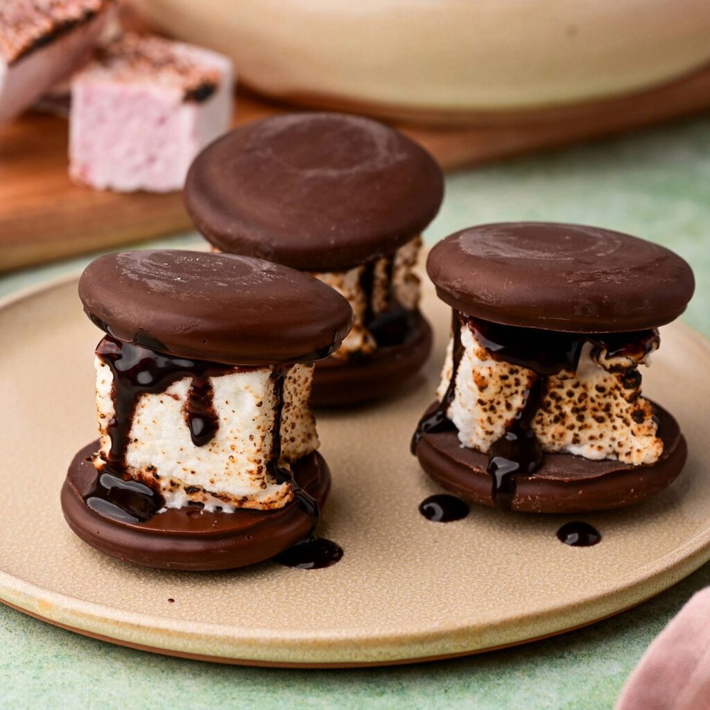 Mouth Watering Minty Melt S'more