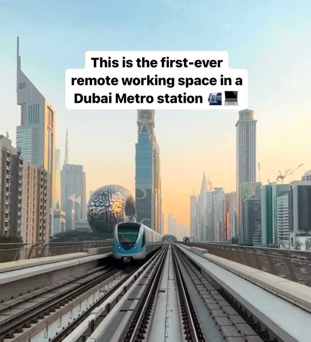 Work inside Dubai Metro