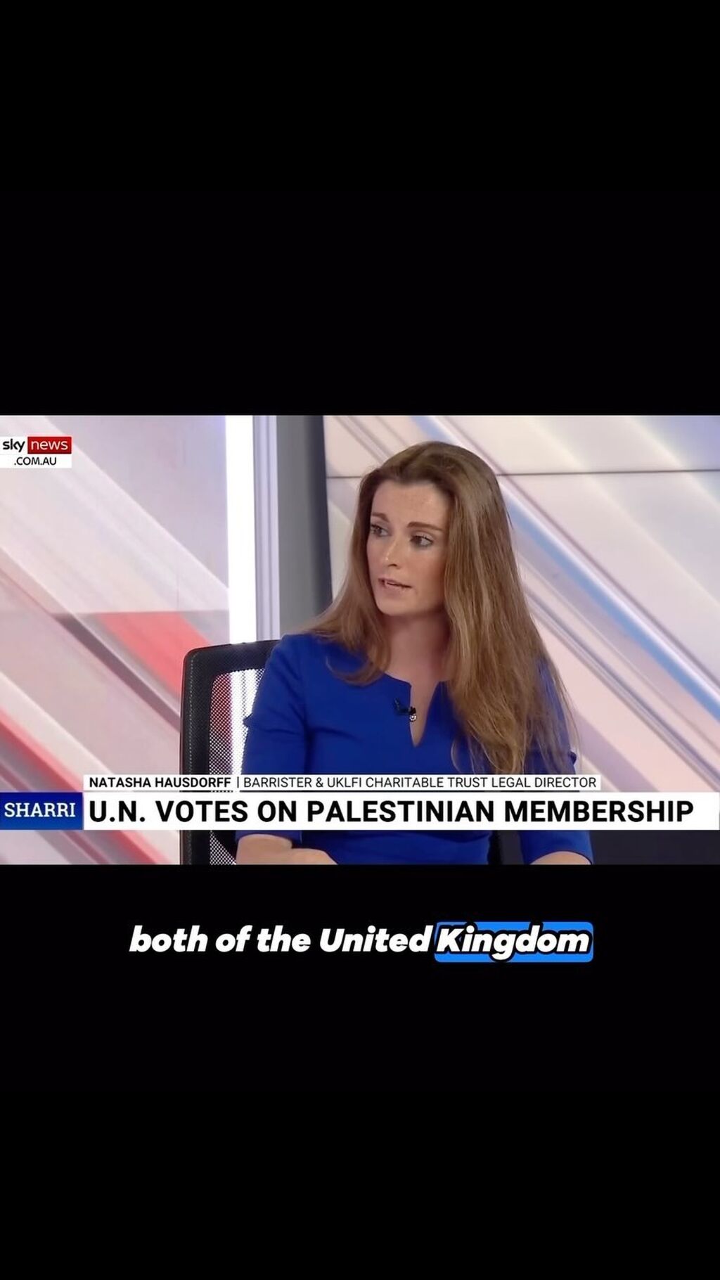 Natasha Hausdorff on Sky News in Sydney with Sharri Markson