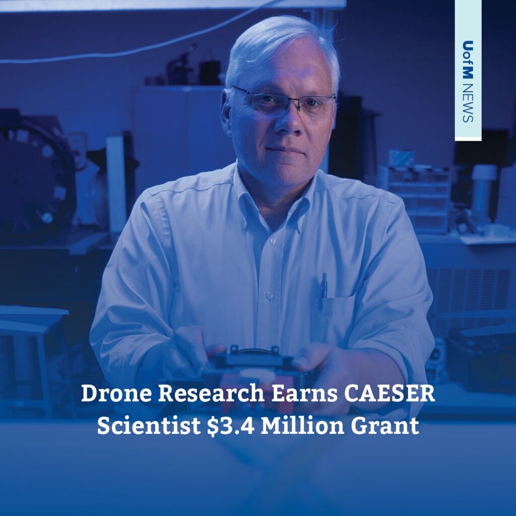 Drone Research Earns CAESER Scientist $3.4 Million Grant