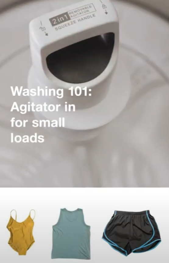 Washing 101: When to use the Agitator