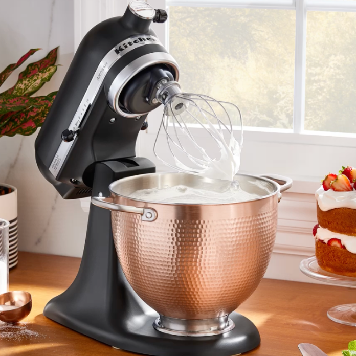 Hammered Copper Stand Mixer Bowl