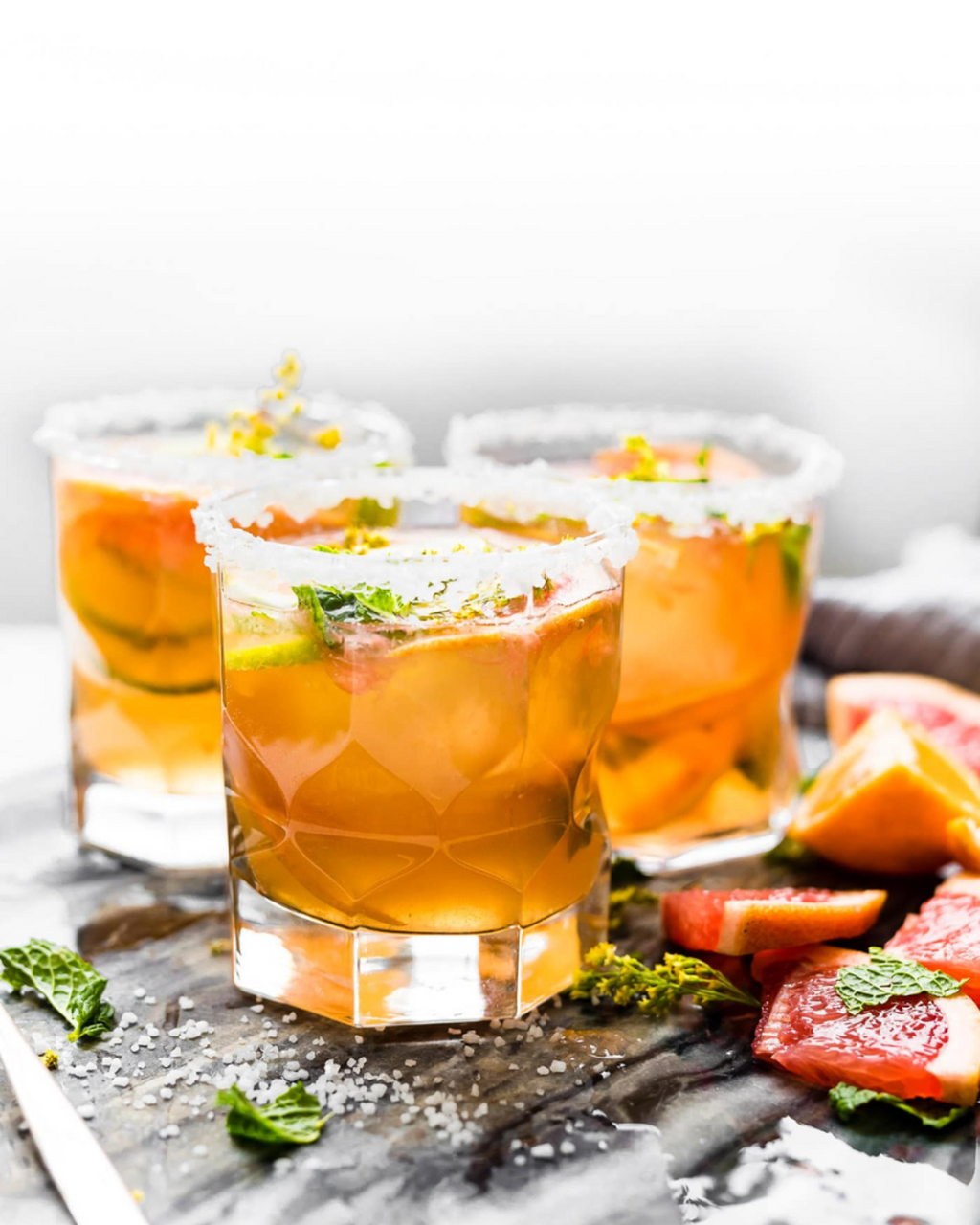 Citrus Kombucha Mezcal Cocktails