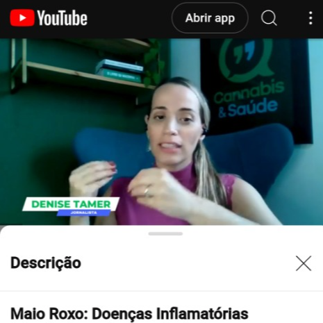 Entrevista para o canal: Cannabis e Sa&uacute;de - Maio Roxo: Doen&ccedil;as Inflamat&oacute;rias Intestinais podem ser tratadas com Cannabis