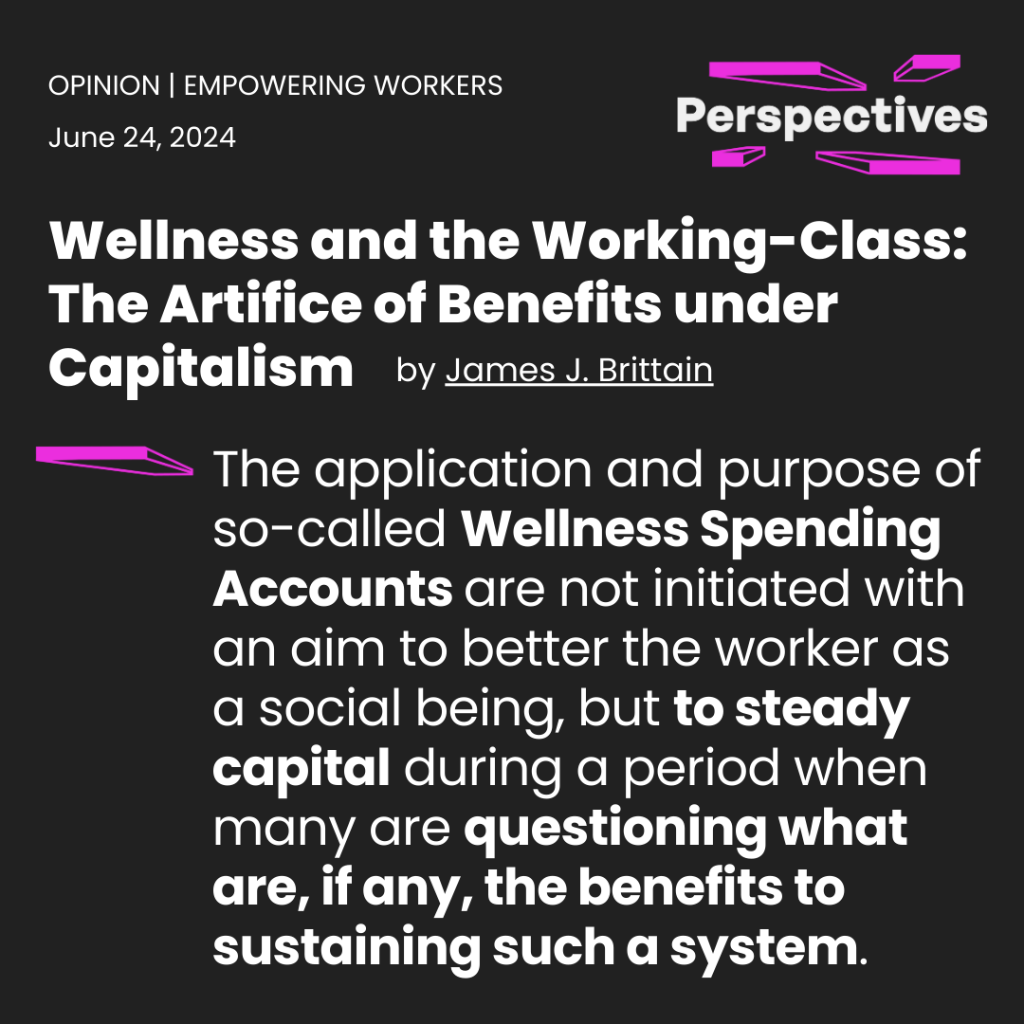 Wellness and the Working-Class | Perspectives Journal