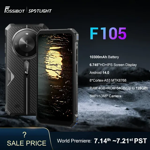 CELULAR INDESTRUT&Iacute;VEL BARATO! | FOSSIBOT F105