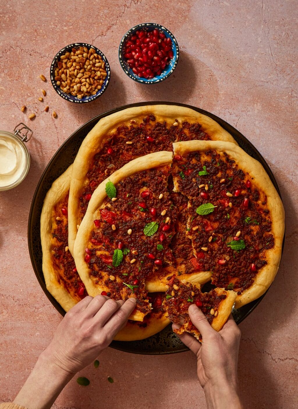 Leftover Mince Middle Eastern Flatbreads
