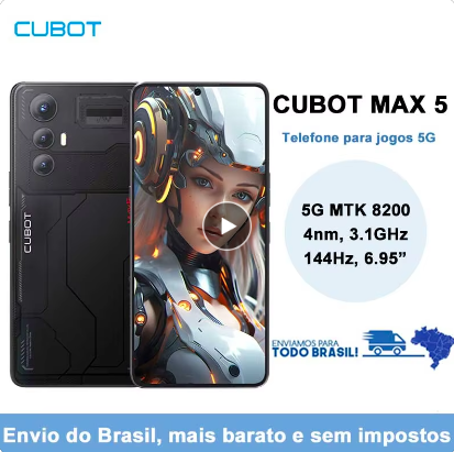 CELULAR GAMER CUBOT MAX 5 | PRODUTO J&Aacute; NO BRASIL SEM TAXA E ENVIO R&Aacute;PIDO