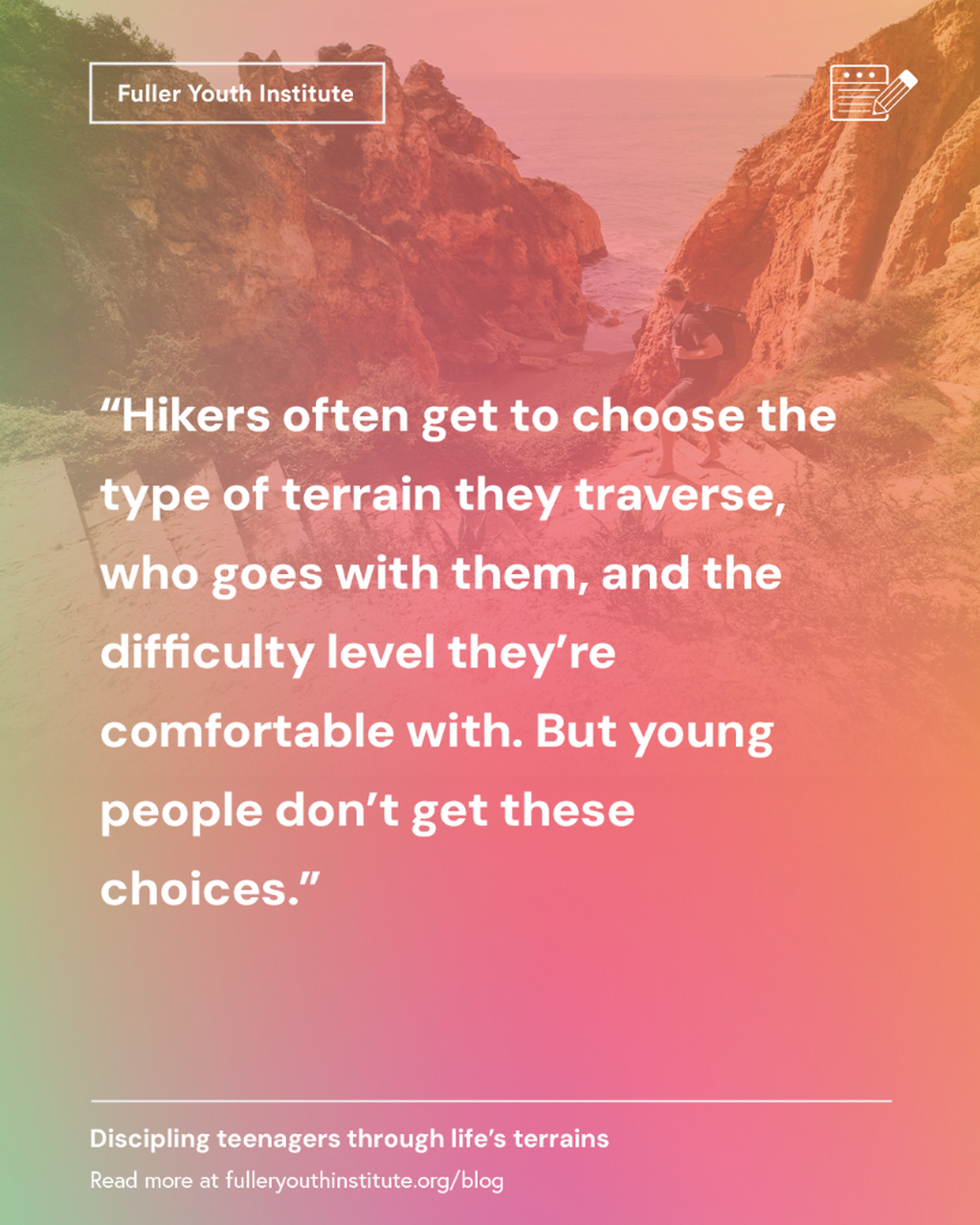 Discipling teenagers through life&rsquo;s terrains