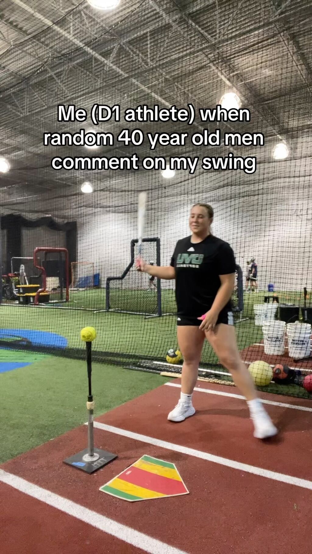 Me (D1 Athlete) when random 40 year old men comment on my swing
