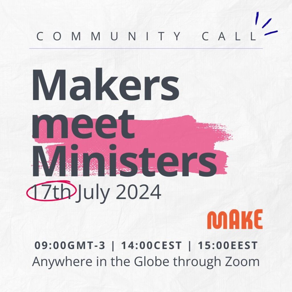 community call | makers meet ministers - calendar invite