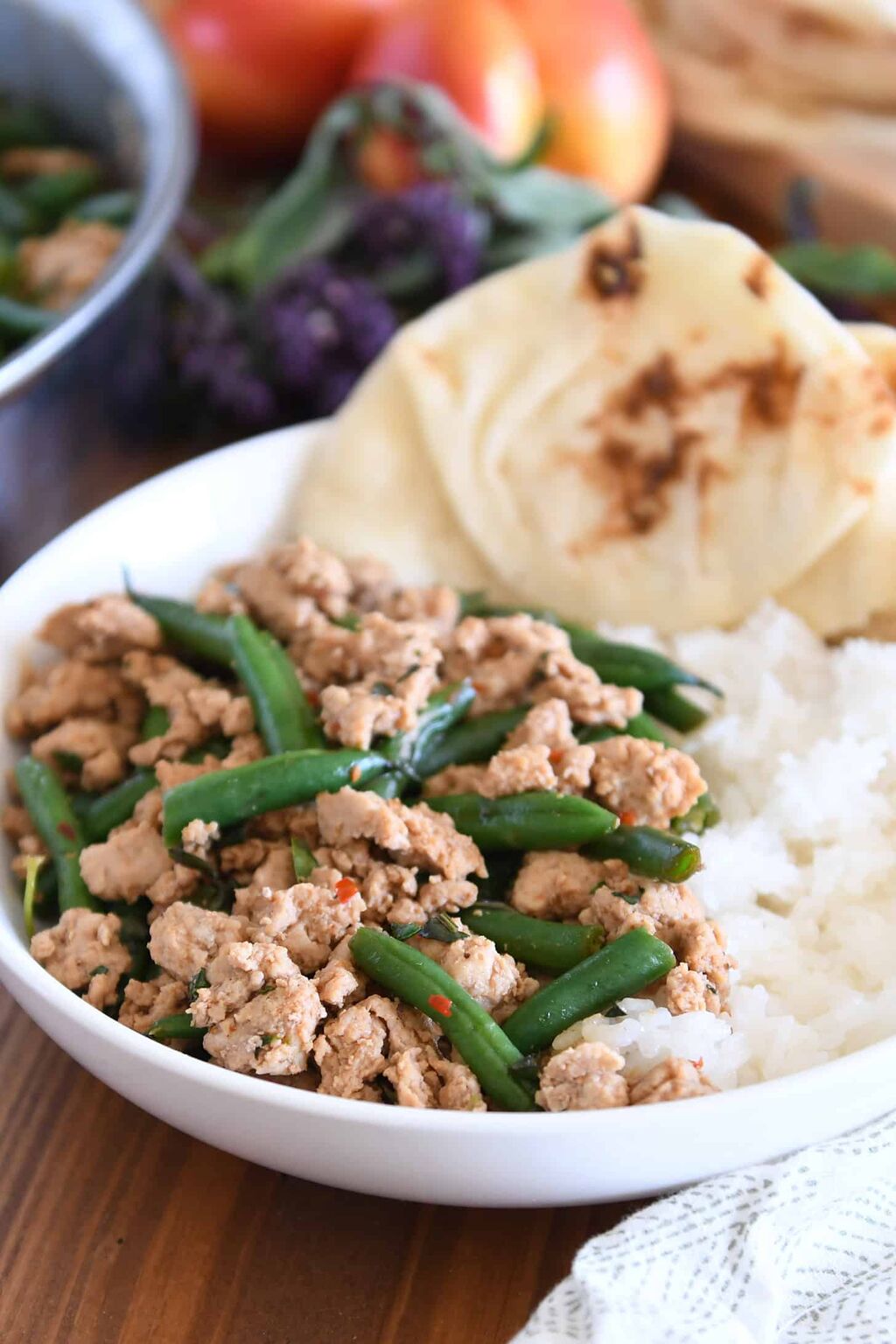Thai-Style Ground Turkey and Green Beans {20-Minute Meal}