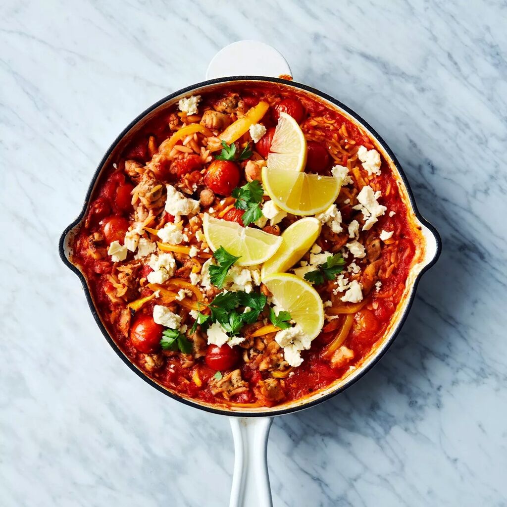 Greek-Style Baked Risoni