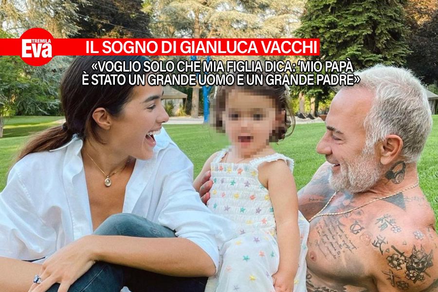 Pap&agrave; Gianluca Vacchi e Sharon Fonseca genitori felici di Blu