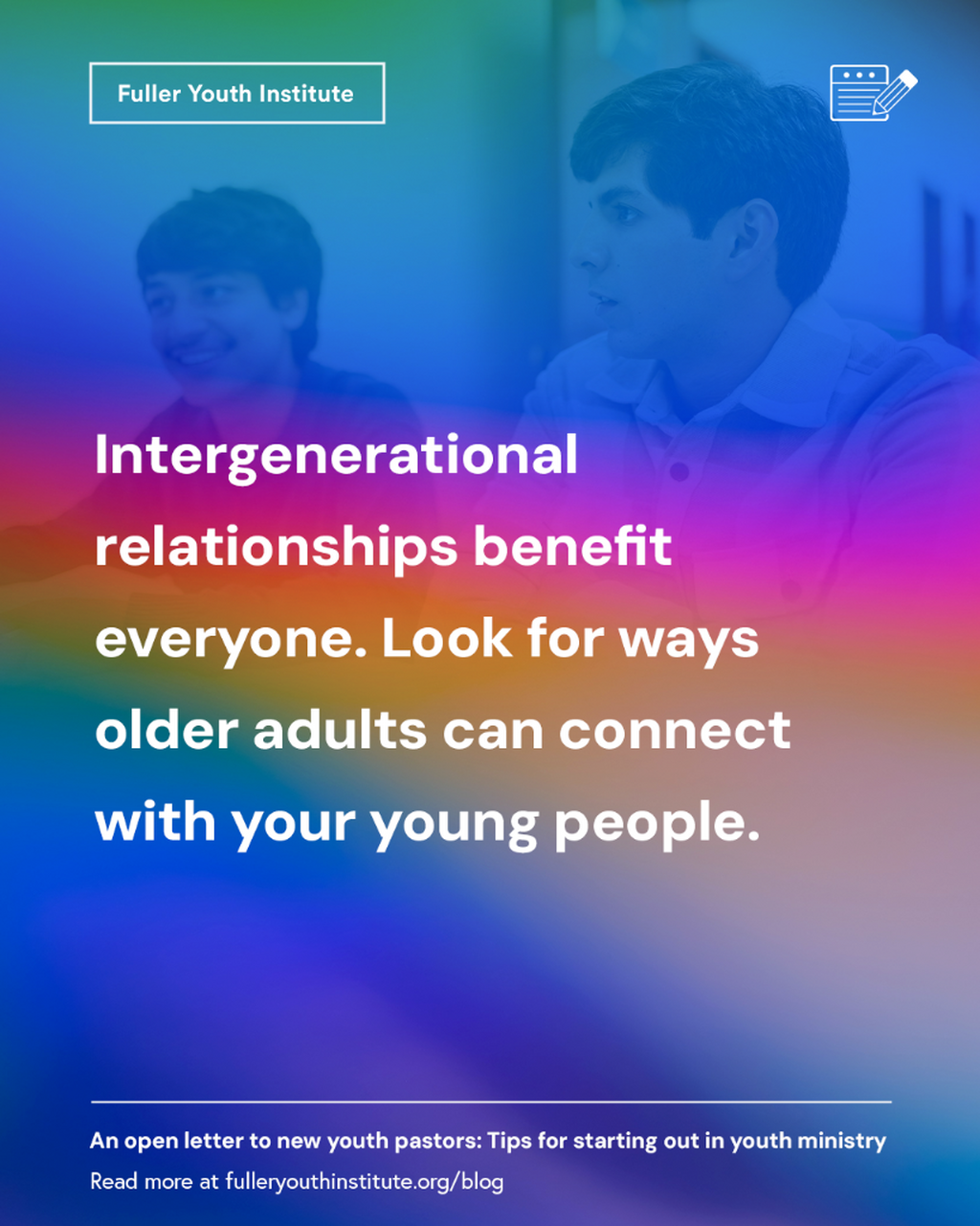 An Open Letter to new youth pastors