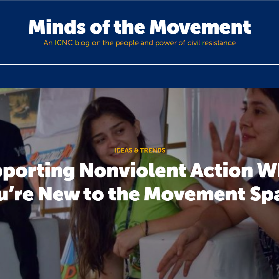 Apoyar la acci&oacute;n noviolenta cuando eres nuevo en el espacio del movimiento