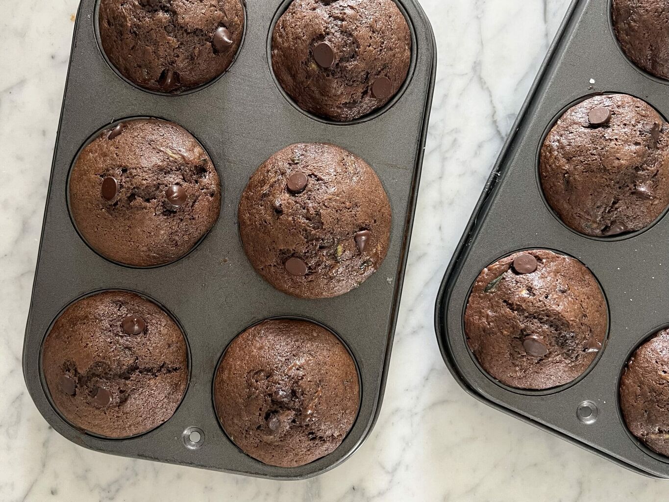 Chocolate Zucchini Muffins - Mom's Kitchen Handbook
