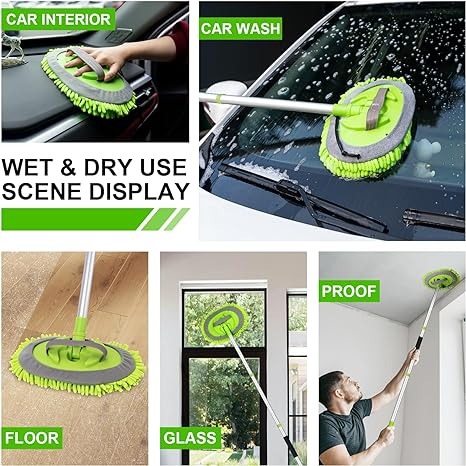 Car Wash Brush Kit + Long Handle