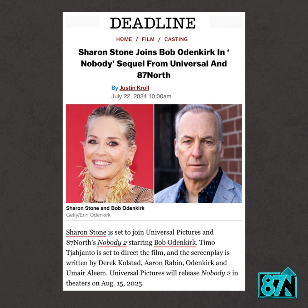 Deadline Press Break | Sharon Stone Nobody 2