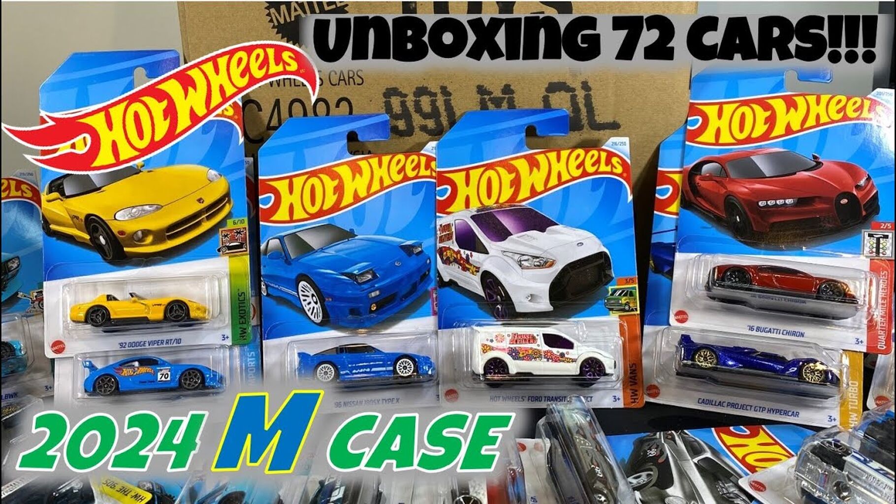 Hot Wheels 2024 M Case Unboxing: Rare Finds and Exciting New Models! #fyp #jdm #bugatti
