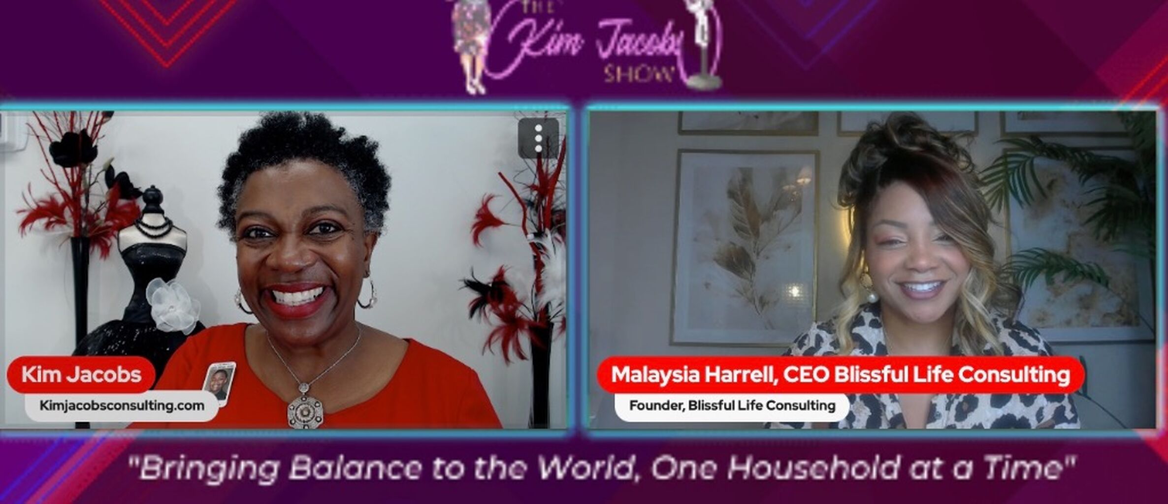 Kim Jacobs Show interview with Malaysia Harrell