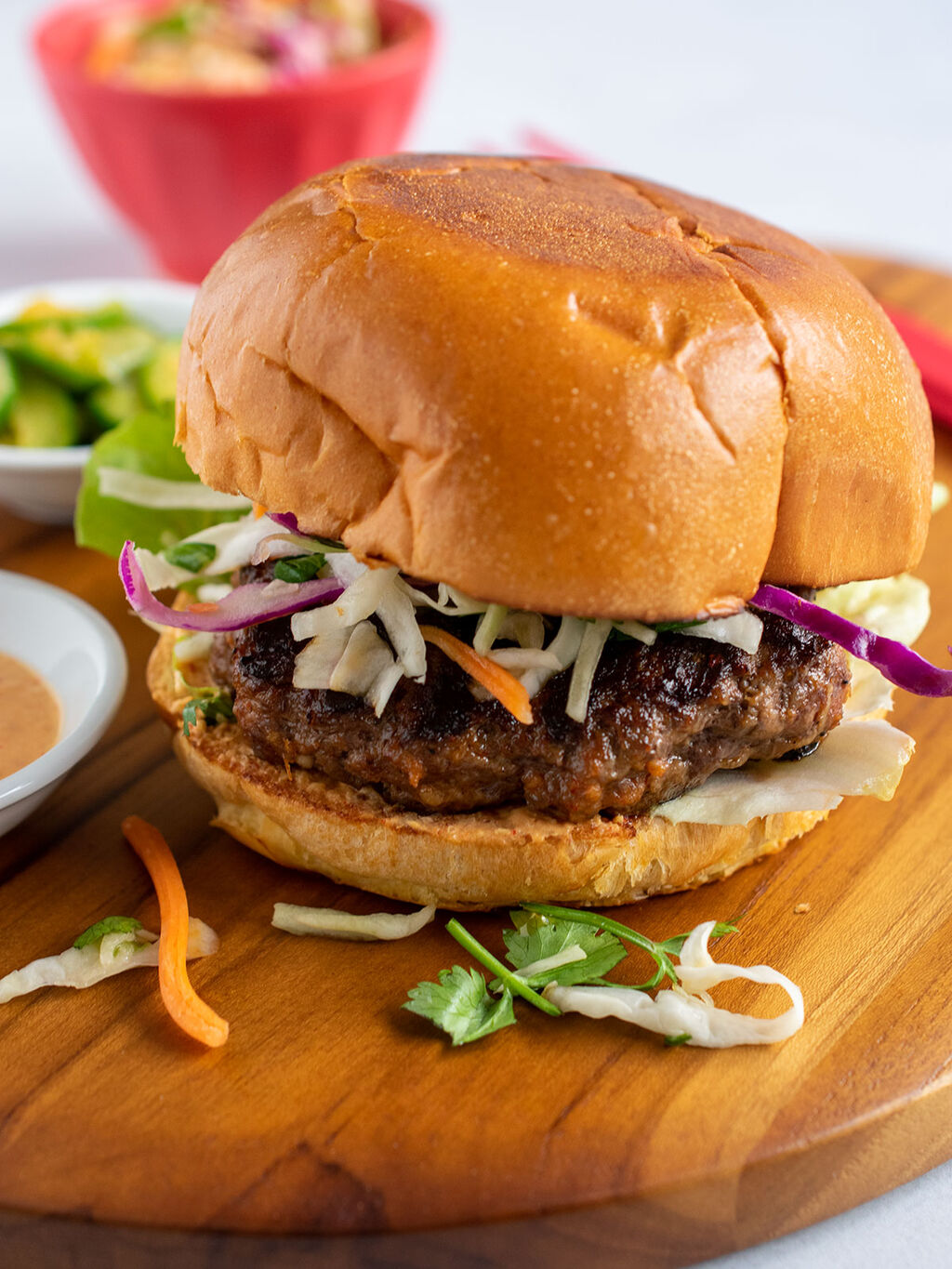 Bulgogi Burgers with Kimchi Sauce
