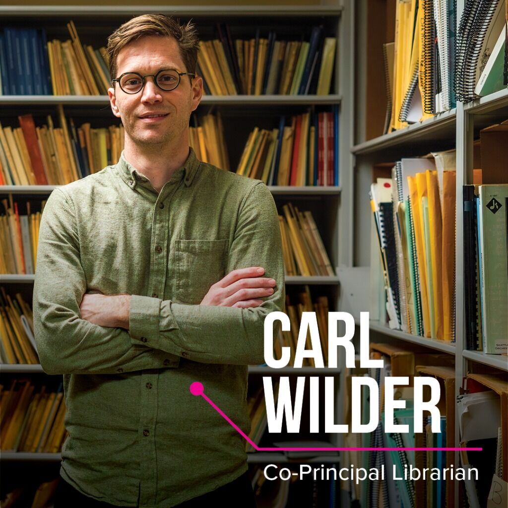 Seattle Symphony Co-Principal Librarian, Carl Wilder
