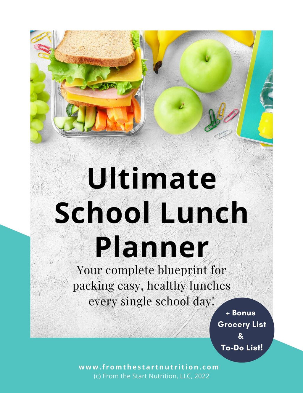 Download your free Ultimate School Lunch Planner