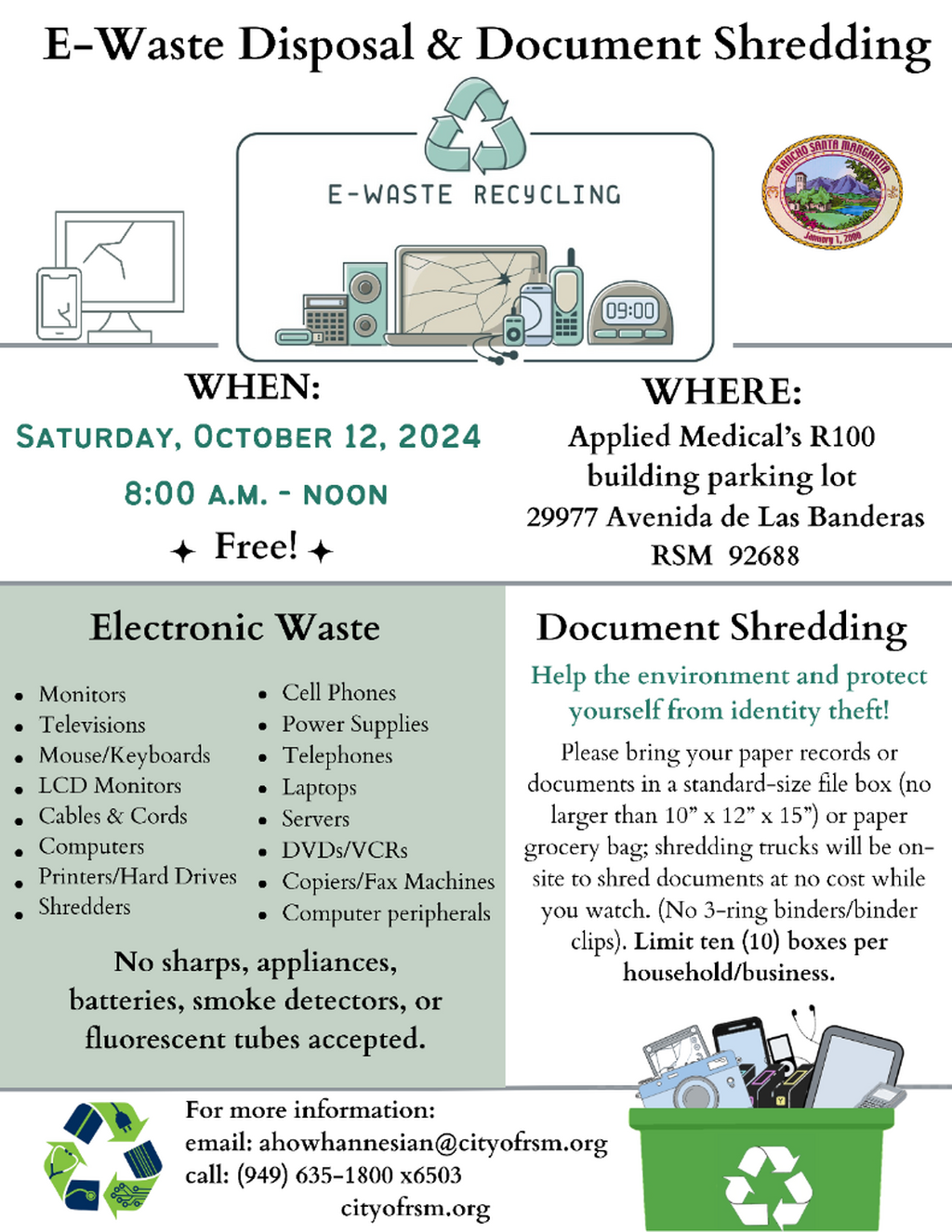 Electronic Waste and Document Shredding 