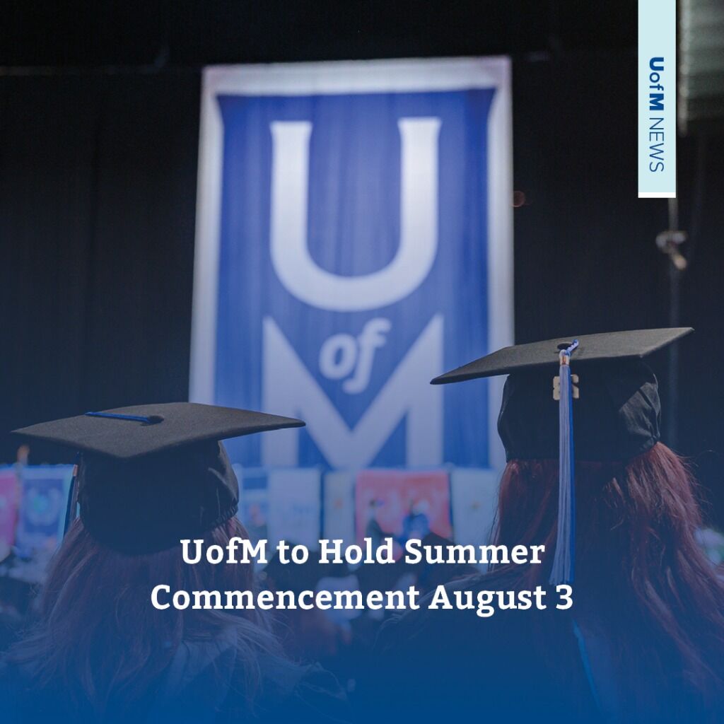 UofM to Hold Summer Commencement August 3