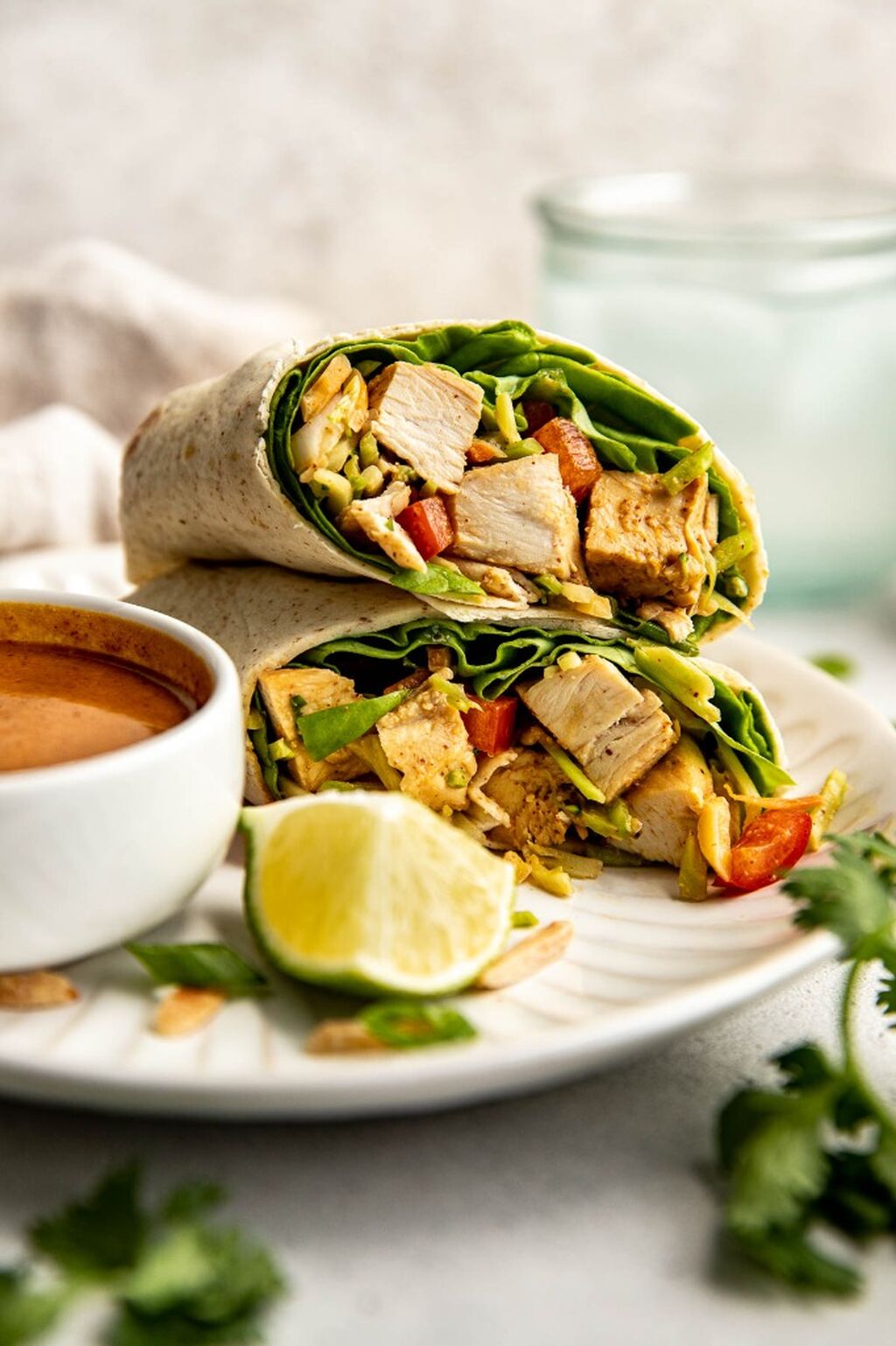 Asian Chicken Salad Wraps