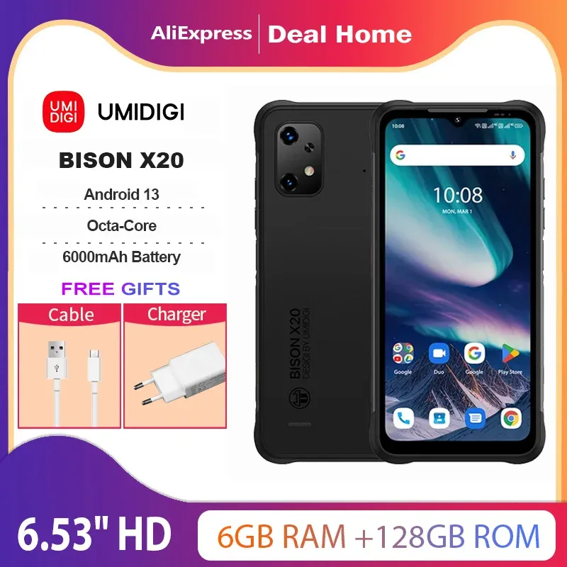 CELULAR INDESTRUT&Iacute;VEL UMIDIGI BISON X20