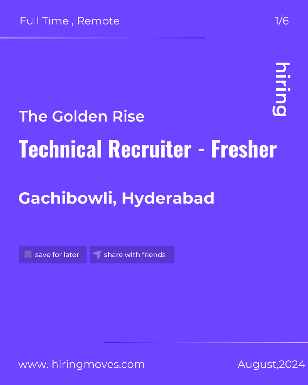 The Golden Rise
