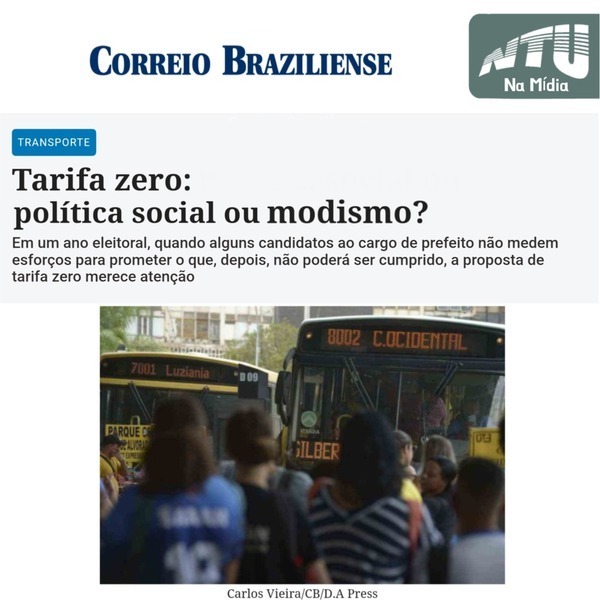 TARIFA ZERO - POL&Iacute;TICA SOCIAL OU MODISMO?