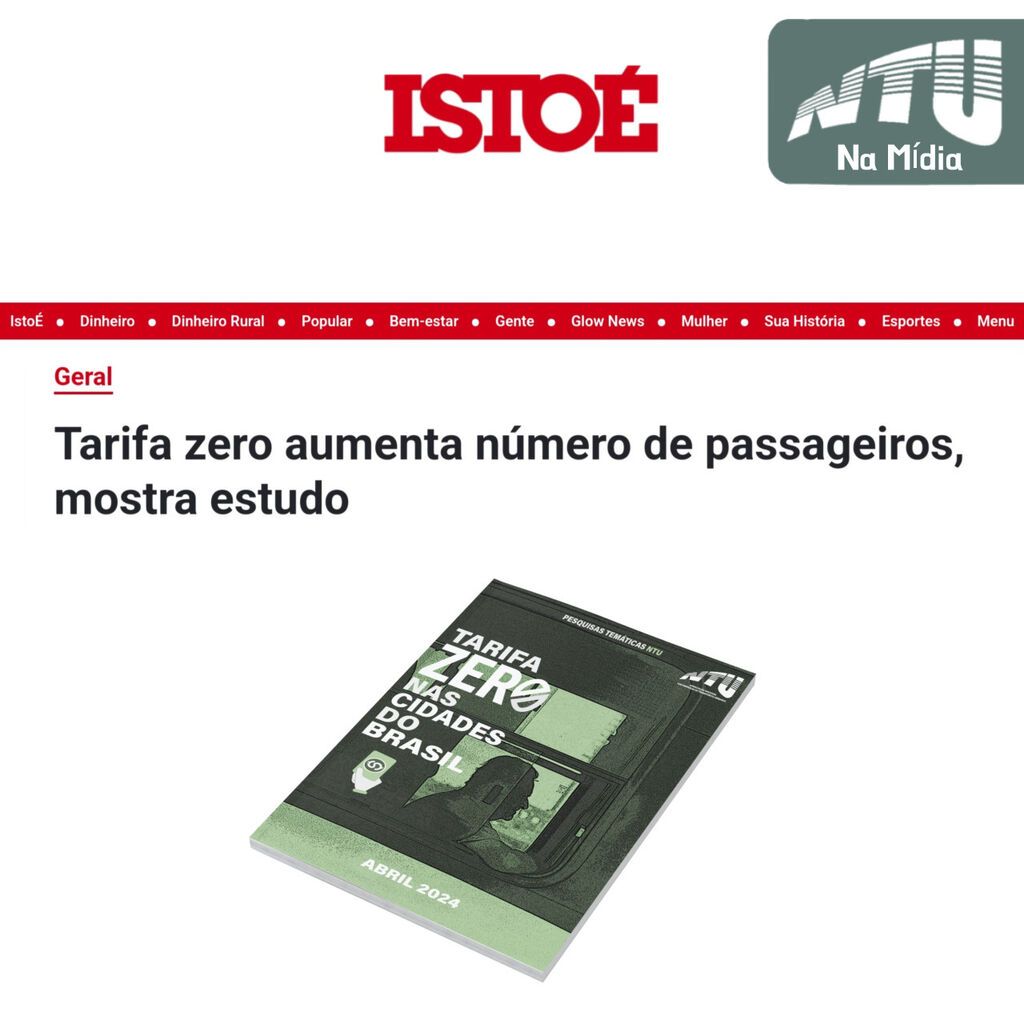 PESQUISA TARIFA ZERO -  ISTO&Eacute;
