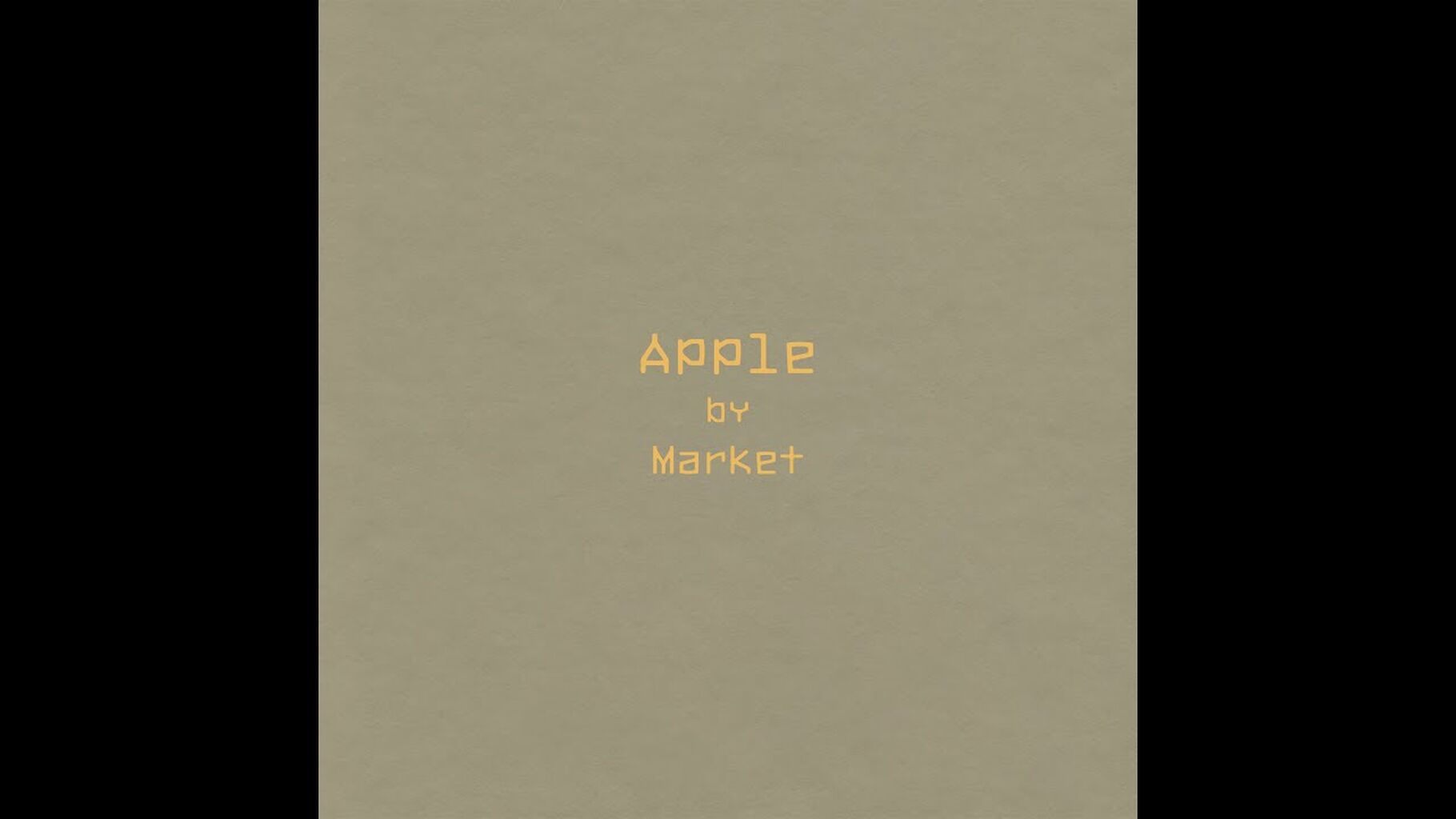 Market - "Apple" (Official Lyric Video)