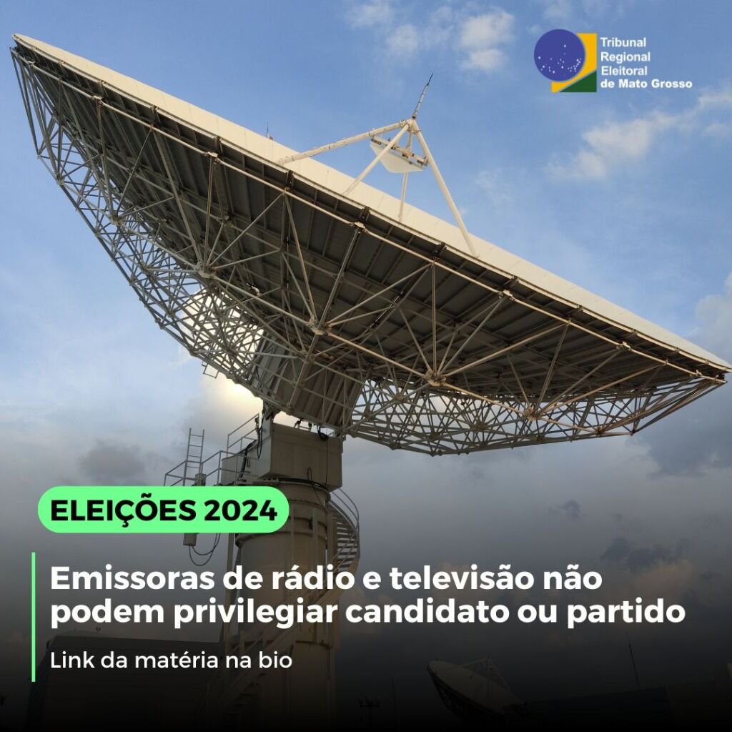 Emissoras de r&aacute;dio e televis&atilde;o n&atilde;o podem privilegiar candidato ou partido