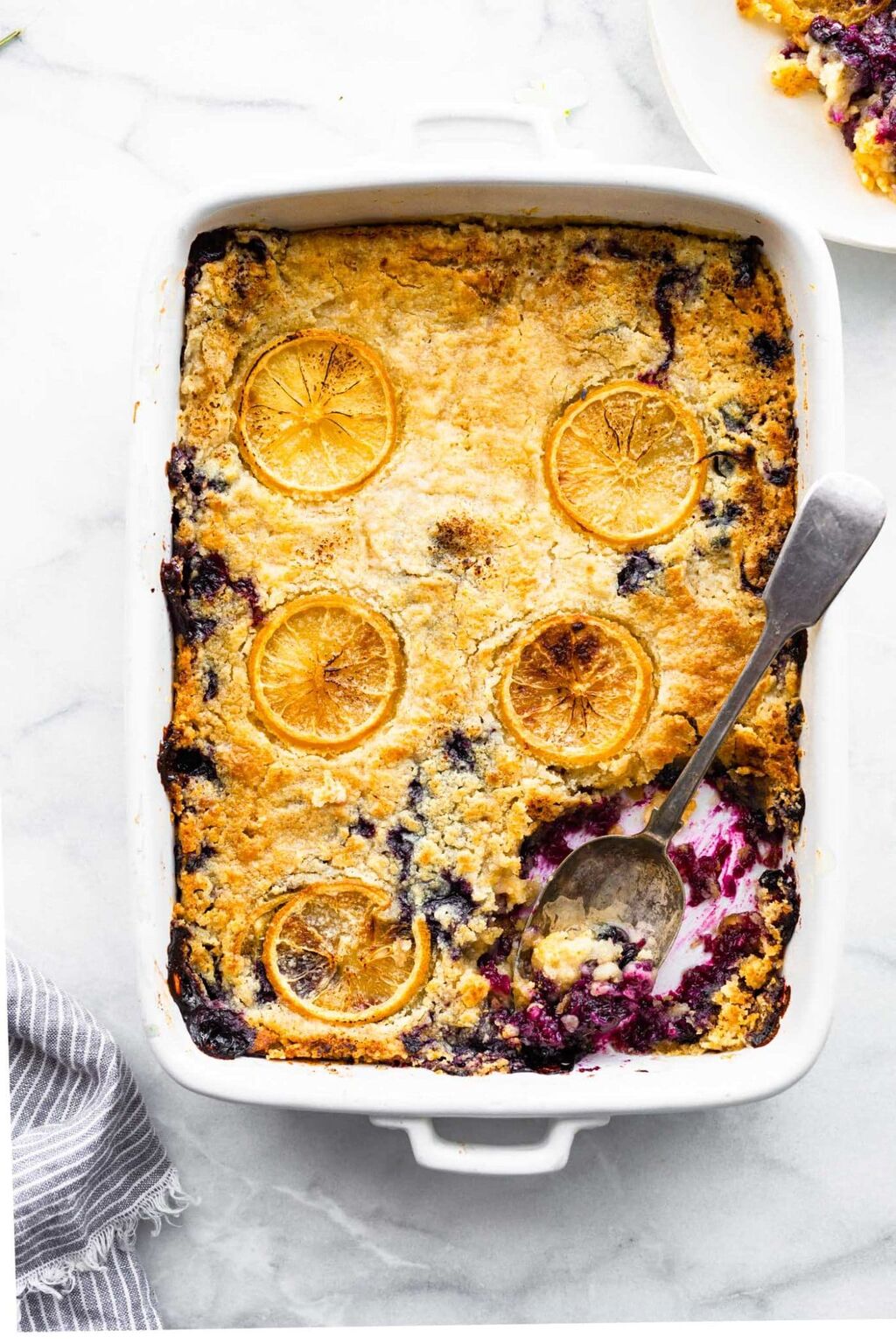 5-ingredient Lemon Blueberry Cake I Cotter Crunch