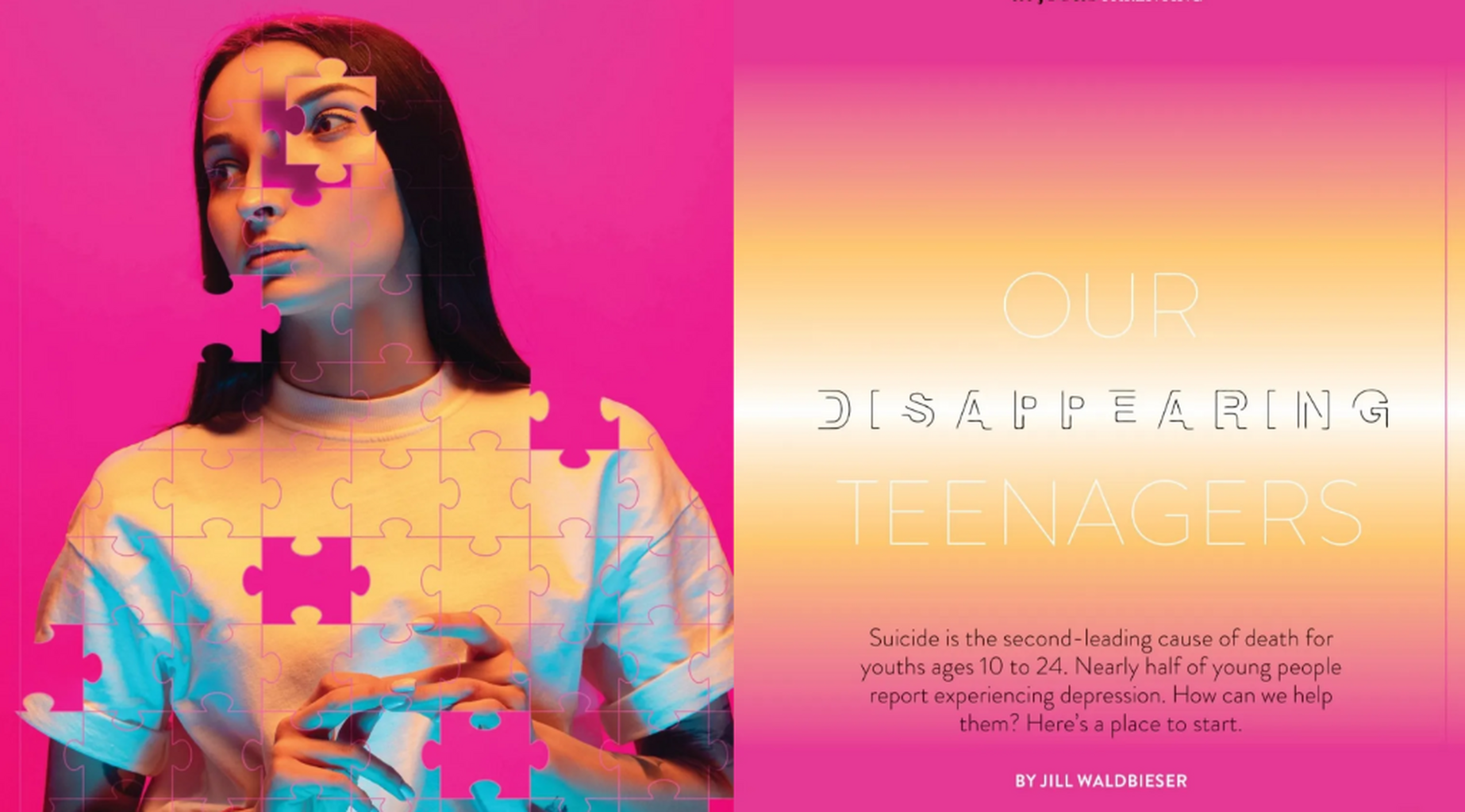 "Our Disappearing Teens" by Jill Waldbieser