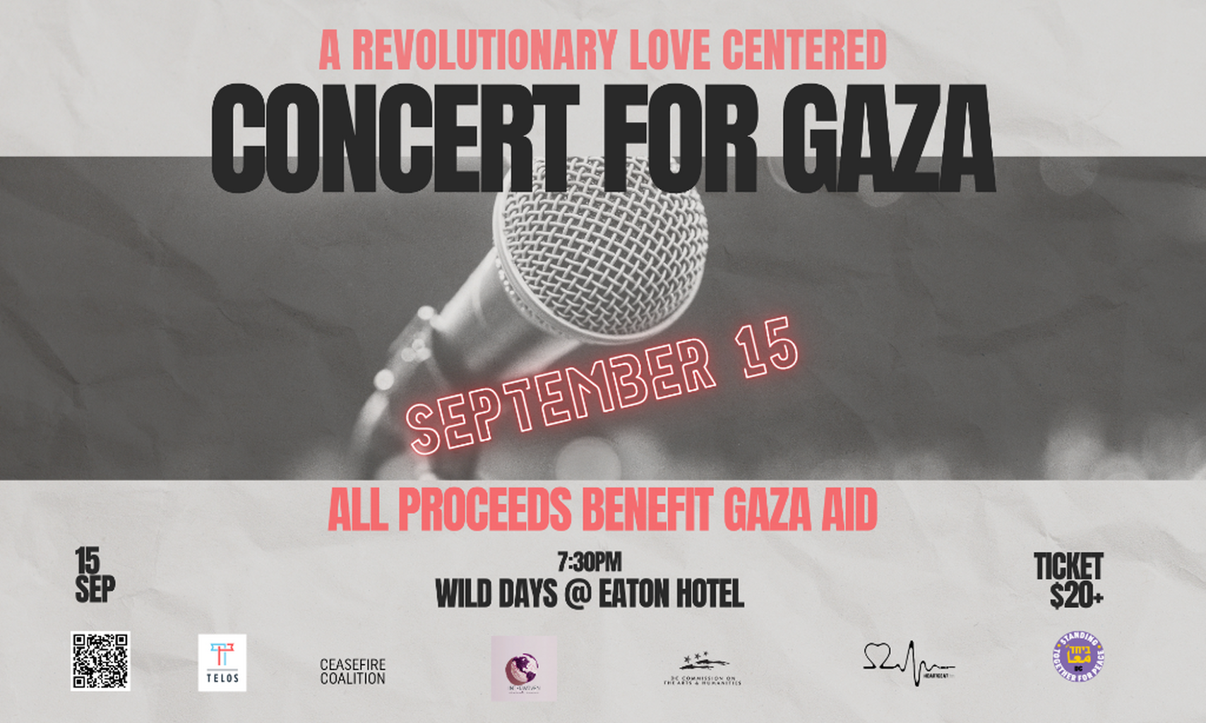 Concert for Gaza - Sept 15