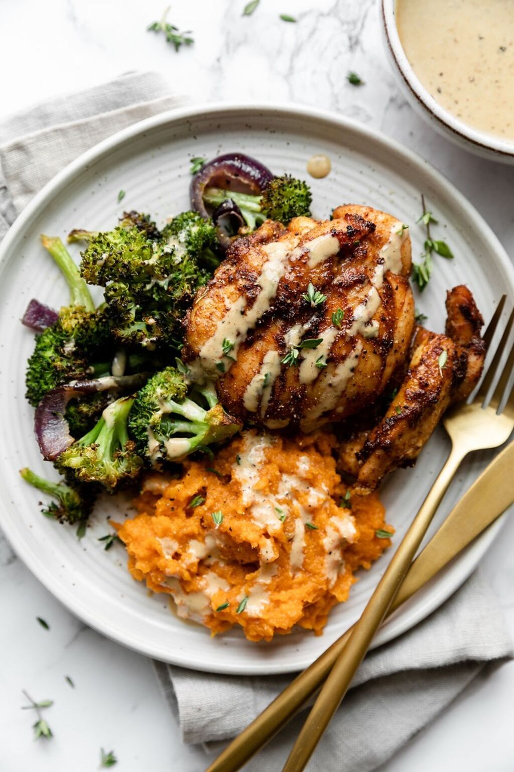Sheet Pan Chipotle Chicken Thighs with Broccoli