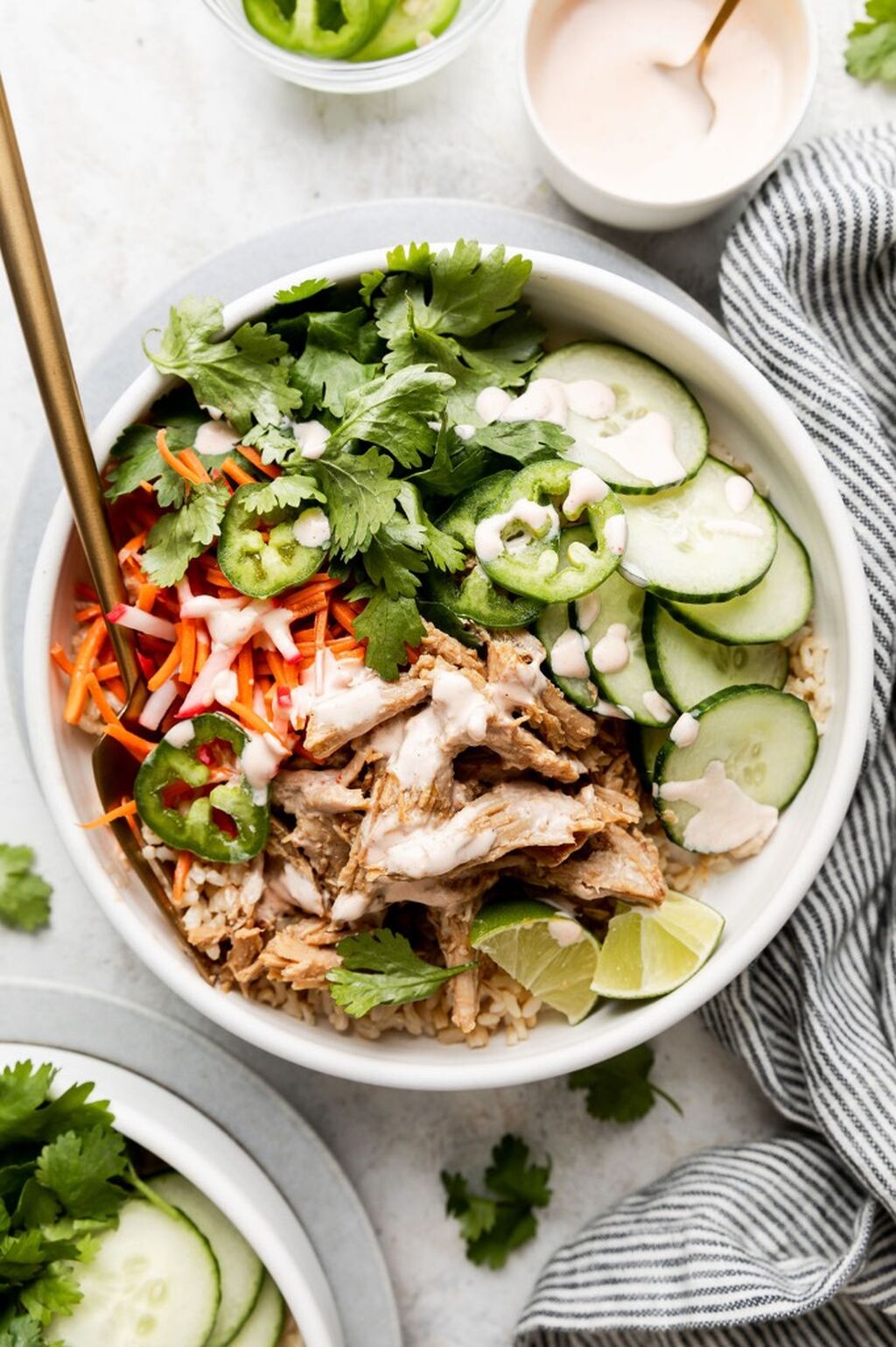 Slow Cooker Banh Mi Rice Bowls