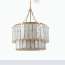 Capiz chandelier 