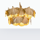 Scallop gold chandelier 