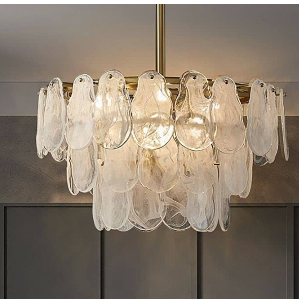 Crystal oyster chandelier 