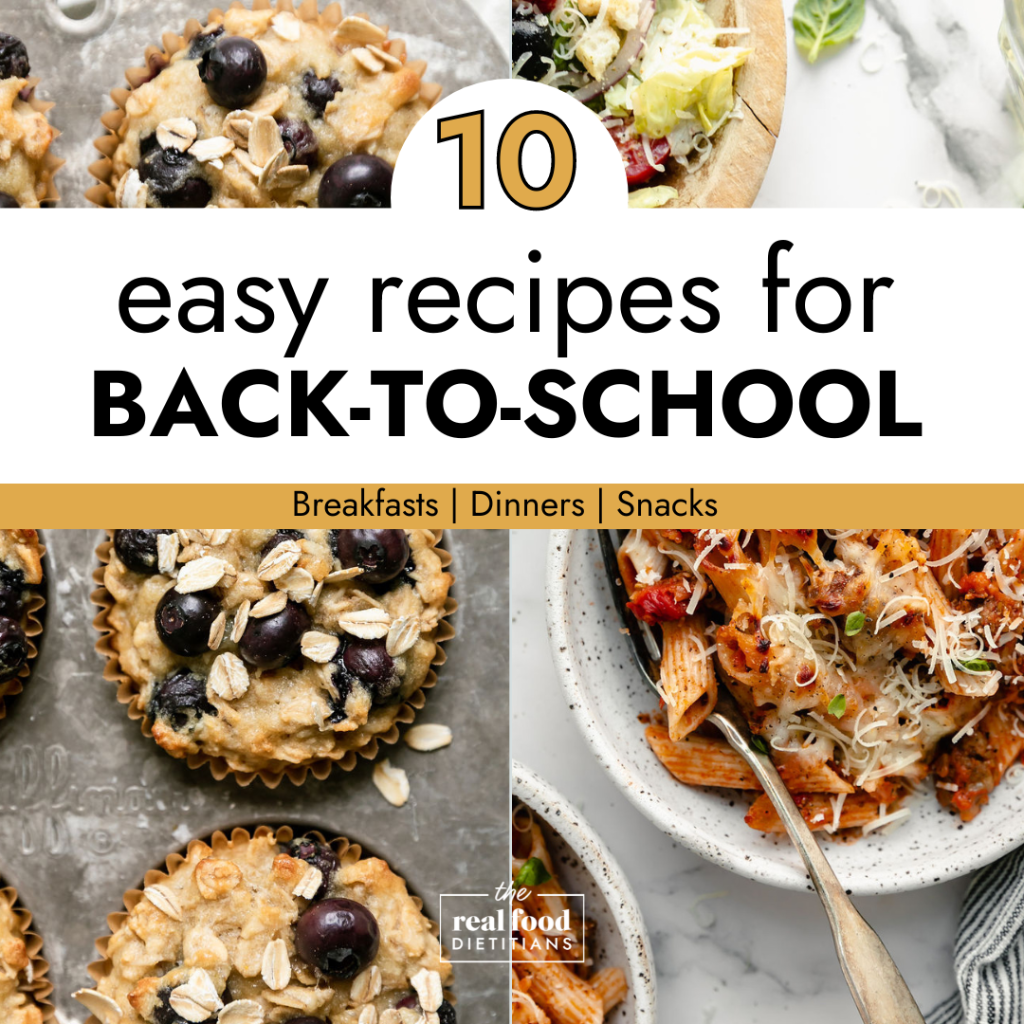 Easy Recipes for Back to School