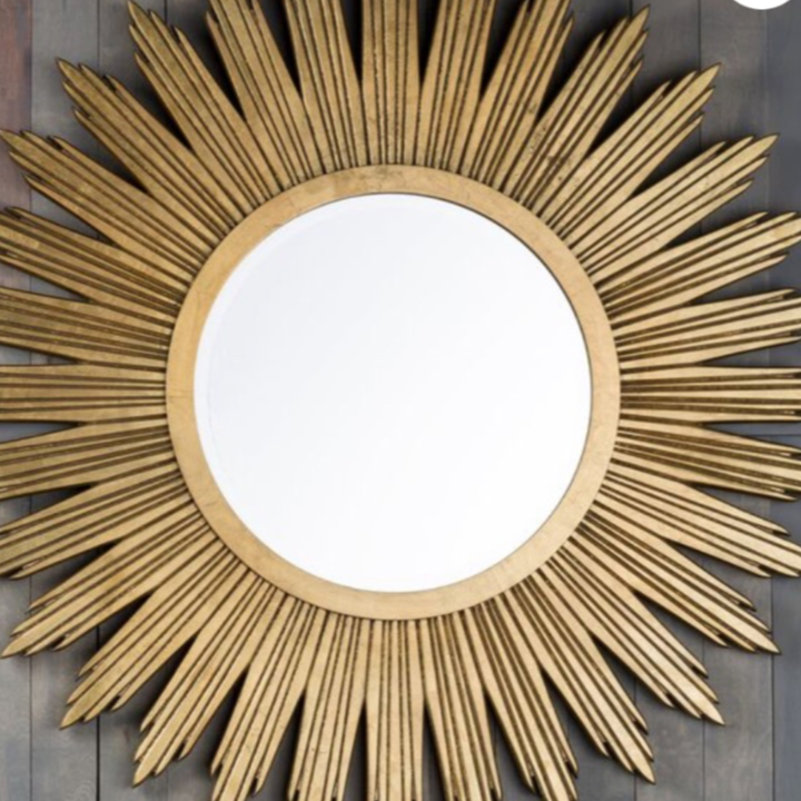 Sunburst gold mirror